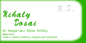 mihaly dosai business card